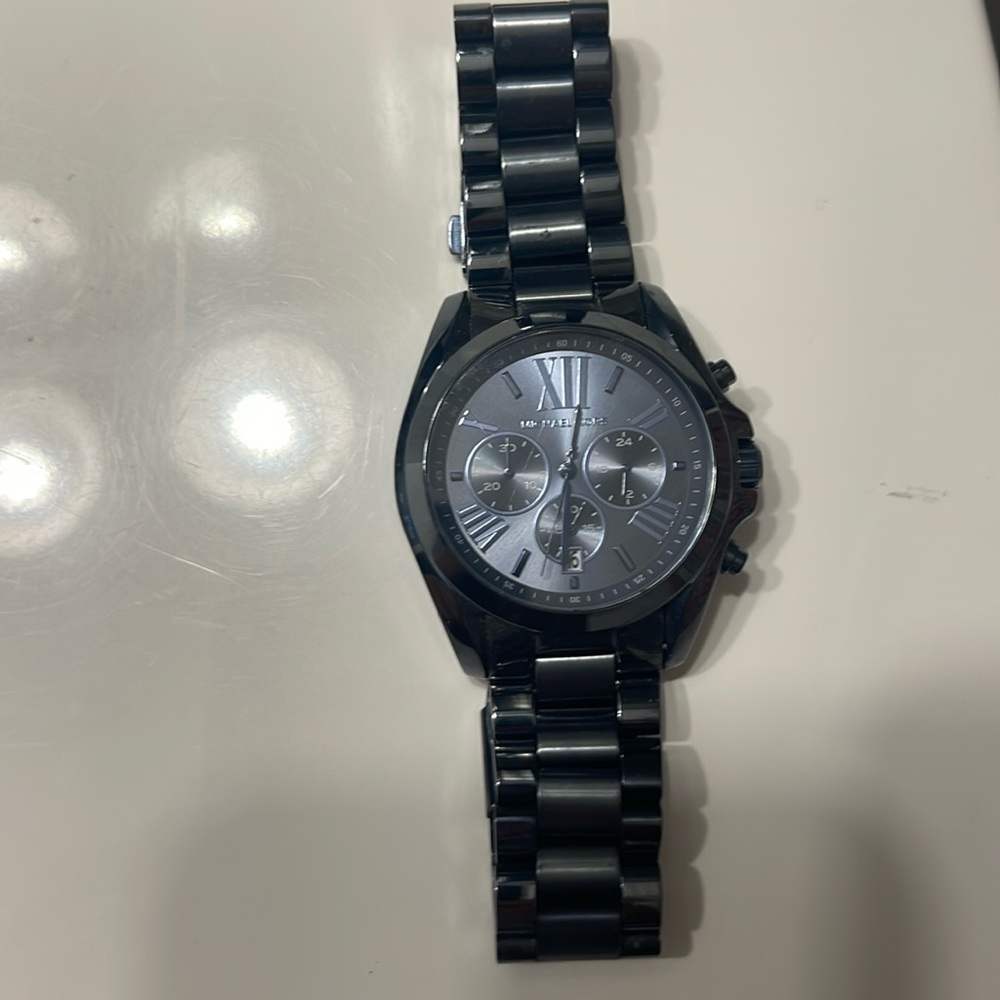 Womens Michael Kors gunmetal watch